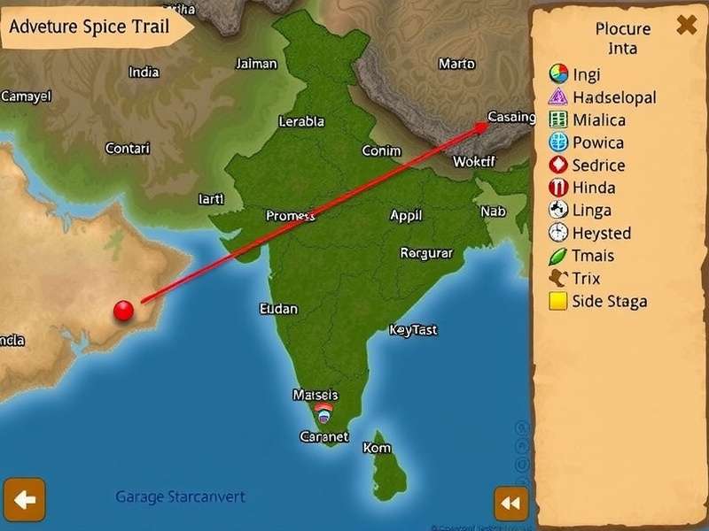 Adventure Spice Trail India Map